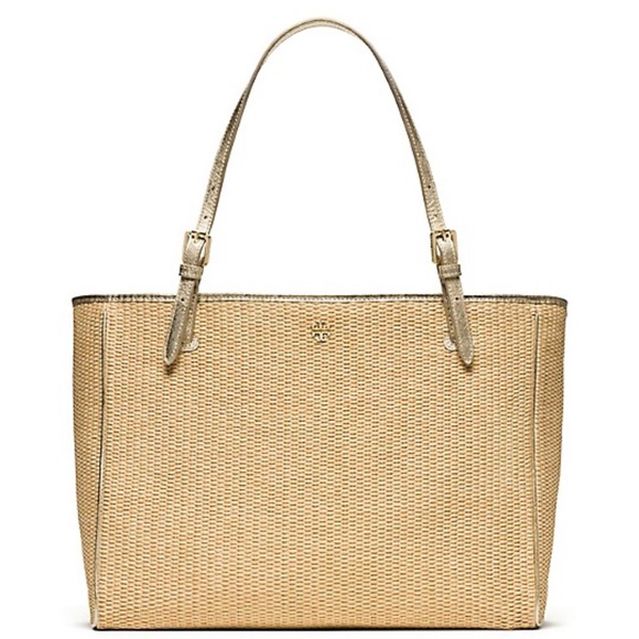Tory Burch Tan Structured Tote Bag - Picture 1 of 6
